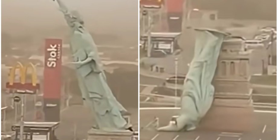 Статуя Свободы в Бразилии упала