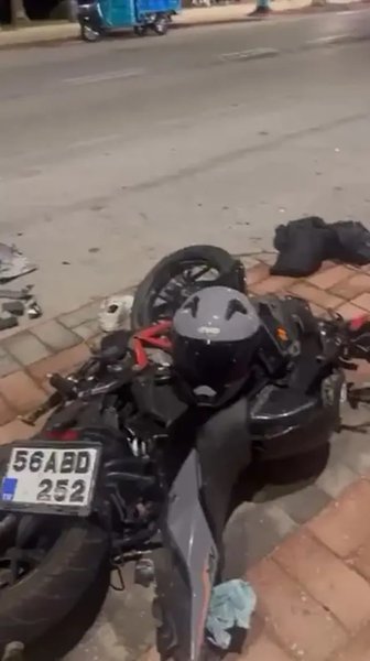 мотоцикл, разбитый в ДТП в Алании